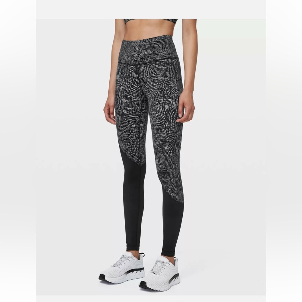 Lululemon Speed Wunder Tight Asym Free Spirit Ice Grey Black